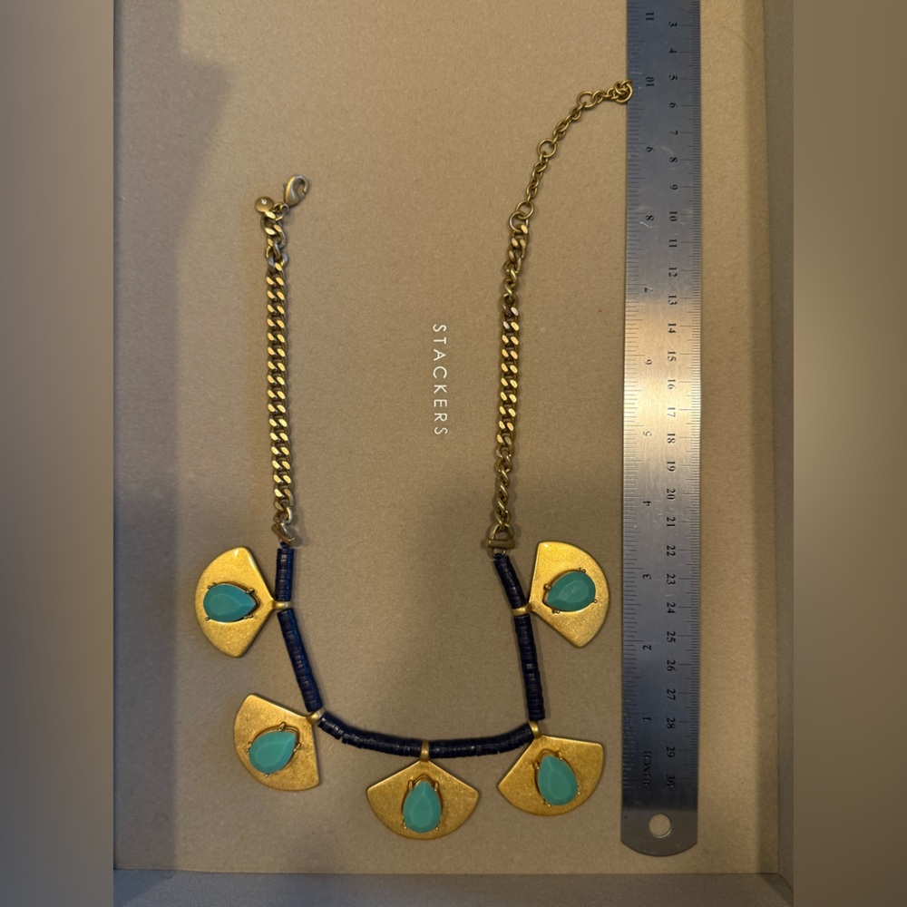 Gold and Blue Necklace